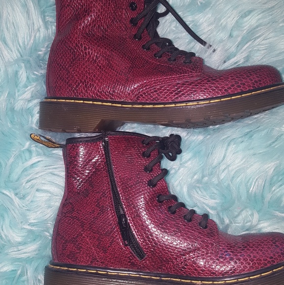 Dr Marten Girls Boots Snake Skin With 